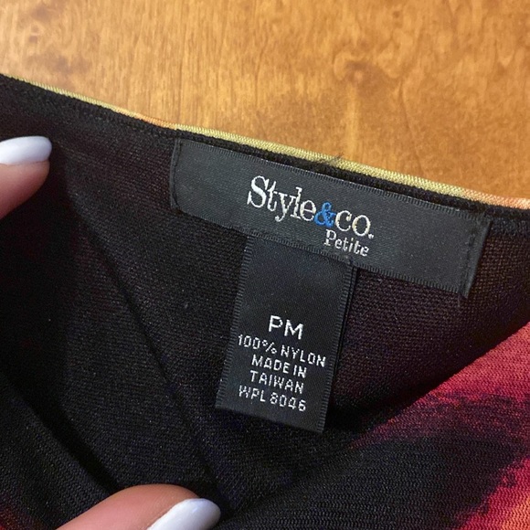 Style & Co. Size Petite Medium Multicolor Top - Picture 3 of 17